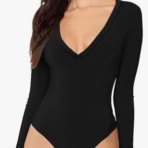 Black Long Sleeve Bodysuit